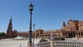 Plaza de Espana Square bridge in Sevilla, Spain Royalty Free Stock Photo