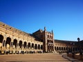 Entrance of the Spain square in Seville, Spain Royalty Free Stock Photo