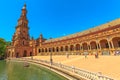 Spain Square rowing boats Seville