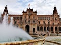 Spain Square Seville Fountaine