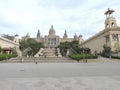 Spain: The stairways to the MNAC in Barcelona