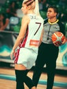 Babkina Elina during basketball match LATVIA vs CHINA