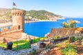 Spain. Tossa de Mar. Catalonia. Nice view of the sea. The Mediterranean coast.