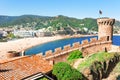 Spain. Tossa de Mar. Catalonia. Nice view of the sea. The Mediterranean coast.