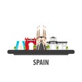 Spain travel location. Vacation or trip and holiday. Royalty Free Stock Photo