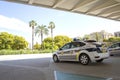 In Spain, Valencia city, PLV or Policia Local Valencia - the local car police. Policia Municipal also known as Policia Local