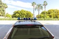 In Spain, Valencia city, PLV or Policia Local Valencia - the local car police. Policia Municipal also known as Policia Local