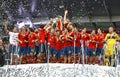 Spain - the winner of UEFA EURO 2012 Royalty Free Stock Photo