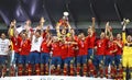 Spain - the winner of UEFA EURO 2012 Royalty Free Stock Photo