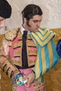 Spainish bullfighter Jose Antonio Morante de la Puebla putting i