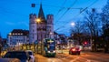 Spalentor - former city gate of Basel, Switzerland Royalty Free Stock Photo