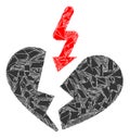 Spall Mosaic Breakup Heart Icon