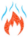 Spall Mosaic Fire with Smoke Icon