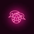 spam attack icon. Elements of cyber security in neon style icons. Simple icon for websites, web design, mobile app, info graphics