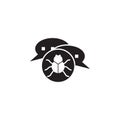 spam attack icon. Elements of cyber security icon. Premium quality graphic design. Signs and symbols collection icon for websites,