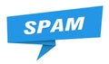 spam banner. spam speech bubble, label, sticker, sign template Royalty Free Stock Photo