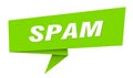 spam banner. spam speech bubble, label, sticker, sign template Royalty Free Stock Photo