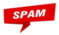 spam banner. spam speech bubble, label, sticker, sign template Royalty Free Stock Photo