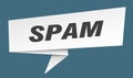 spam banner. spam speech bubble, label, sticker, sign template Royalty Free Stock Photo