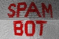 SPAM BOT Royalty Free Stock Photo
