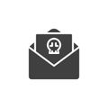 Spam e-mail message vector icon