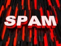 Spam or electronic spamming Royalty Free Stock Photo