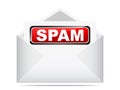 Spam email Royalty Free Stock Photo