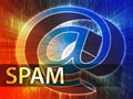 Spam illustration Royalty Free Stock Photo