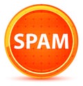 Spam Natural Orange Round Button Royalty Free Stock Photo