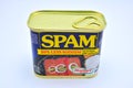 Spam luncheon meat can in the Philippines Royalty Free Stock Photo