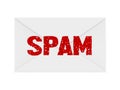 Spam Mail Isolated Royalty Free Stock Photo