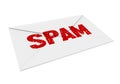 Spam Mail Isolated Royalty Free Stock Photo