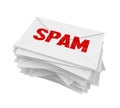 Spam Mail Isolated Royalty Free Stock Photo