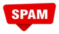 spam red sticker isolated on transpatent background. spam sign Royalty Free Stock Photo
