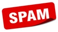 spam sticker. spam label Royalty Free Stock Photo