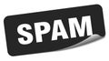 spam sticker. spam label Royalty Free Stock Photo