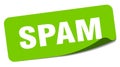 spam sticker. spam label Royalty Free Stock Photo