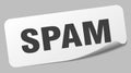 spam sticker. spam label Royalty Free Stock Photo