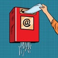 Spam trash junk email Royalty Free Stock Photo