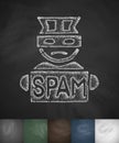 Spammer icon. Hand drawn vector illustration Royalty Free Stock Photo