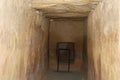 Access corridor to the sepulchral room, Dolmen de Viera, Antequera, Spain.