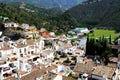 Elevated view of the town, Benahavis, Spain.