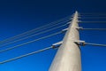 Span of bridge on blue sky