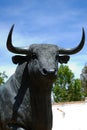 Bull statue outside the bullring, Ronda, Spain. Royalty Free Stock Photo