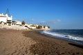 View along the beach, Sitio de Calahonda, Spain.