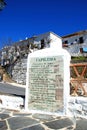 Town information sign, Capileira, Spain.