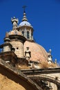 View of San Salvador Cathedral dome, Jerez de la Frontera, Spain. Royalty Free Stock Photo