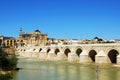 Roman bridge and town view, Cordoba, Spain.
