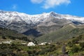 Mountain landscape, Sedella, Spain. Royalty Free Stock Photo