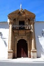 Doorway entrance to the bullring, Ronda, Spain. Royalty Free Stock Photo